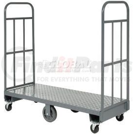 330034 by GLOBAL INDUSTRIAL - Global Industrial&#153; Steel Deck Narrow Aisle U-Boat Platform Truck 60"x16", 1500 Lb. Cap.