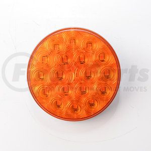 HDV4002Y by HD VALUE - 4” Round F/P/T Amber 18 LED; 3 Core Connector