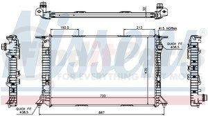 60319 by NISSENS - Radiator for VOLKSWAGEN WATER