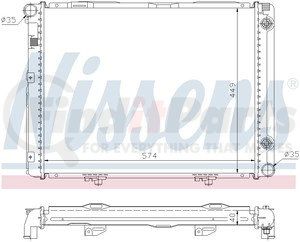 62721A by NISSENS - Radiator