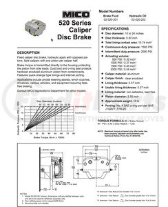 02-520-202 by MICO - DISC BRAKE