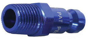 A72440C-X by LEGACY MFG. CO. - ColorConnex Type C, 1/4" body, 1/4" MNPT plug, Blue Anodized