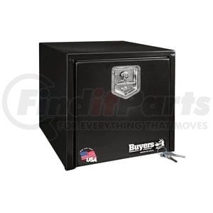 1702295 by BUYERS PRODUCTS - 18x18x18 Inch Black Steel Underbody Truck Box