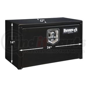 1703350 by BUYERS PRODUCTS - 14x12x24 Inch Black Steel Underbody Truck Box