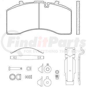 MPBD1369CV by HALDEX - Air Disc Brake Pad