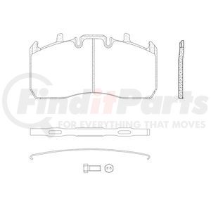 MPBD1370HD by HALDEX - Air Disc Brake Pad