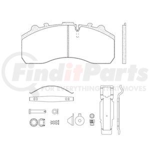 MPBD1203HD by HALDEX - Air Disc Brake Pad