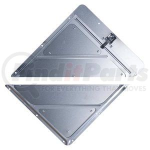 583 by JJ KELLER - Rivetless Split Aluminum Placard Holder w/Back Plate - Placard Holder - Unpainted