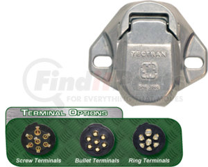 670-75A by TECTRAN - 7-Way Socket, Solid Pin (Stock Code: 38291) (Representative Image)