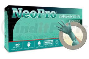 NPG888S by MICROFLEX - NeoPro® Powder-Free Neoprene Examination Gloves, Green, Small