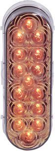 M63322YCL by MAXXIMA LIGHTING -  Maxxima M63322YCL Amber 6" Oval Park/Turn Light with Clear Lens