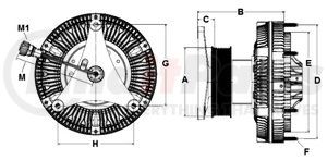 9910319 by HORTON - CLUTCH, ASSY,RCV250,MACK,164.0,10-PK,235.92 PLT,26.6 STUDS