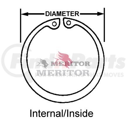 RRIR331 by MERITOR - Meritor Genuine Axle Hardware - Snap Ring