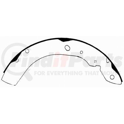 PAB657 by FEDERAL MOGUL-WAGNER - ThermoQuiet Drum Brake Shoe Set