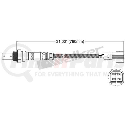 250-54004 by WALKER AIR BRAKE - OXYGEN SENSOR