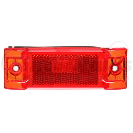 21503 by TRUCK-LITE - Signal-Stat, LED, Red Rectangular, 8 Diode, Marker Clearance Light, P2, 2 Screw, Reflectorized, Hardwired, Stripped End, 12V, Bulk