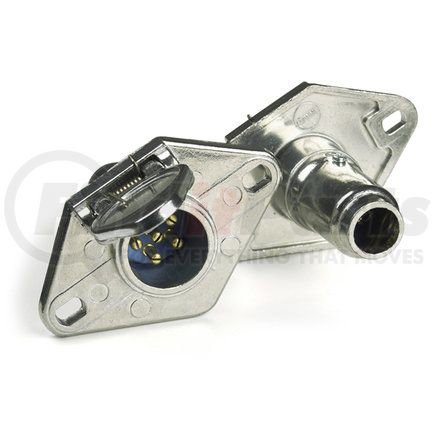 82-1016 by GROTE - Heavy Duty 6-Way Trailer Connector - Socket With Enclosed Terminals