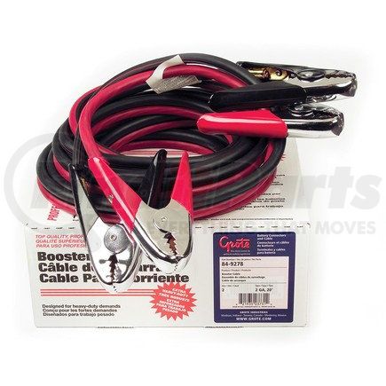 84-9278 by GROTE - Booster Cables - 20' Industrial Grade, 2 Gauge