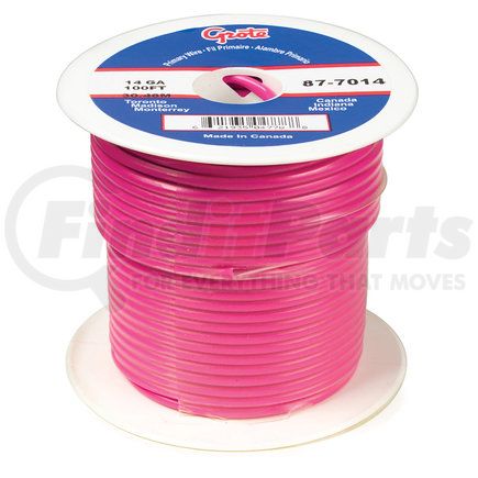 87-8014 by GROTE - (GPT) General Purpose Thermo Plastic Wire - Length 100' Pink
