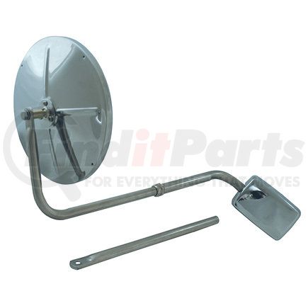 12153 by GROTE - Hood-Mounted Mirror - Stainless Steel