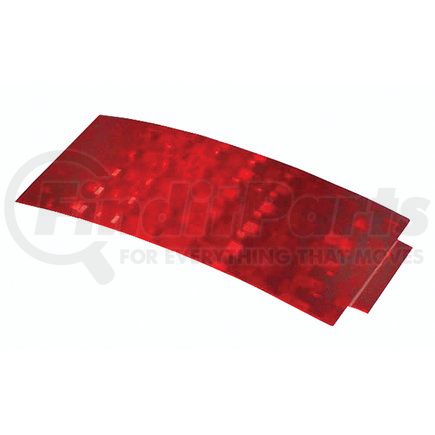 41152-3 by GROTE - Stick-On Tape Reflectors - Red, Multi Pack