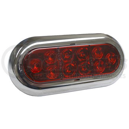 52592-5 by GROTE - Oval LED Stop / Tail / Turn Light - Chrome Trim Ring