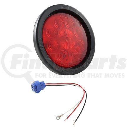 53462 by GROTE - SuperNova® 4" 10-Diode Pattern LED Stop / Tail / Turn Light - Male Pin, Red Kit (53252 + 91740