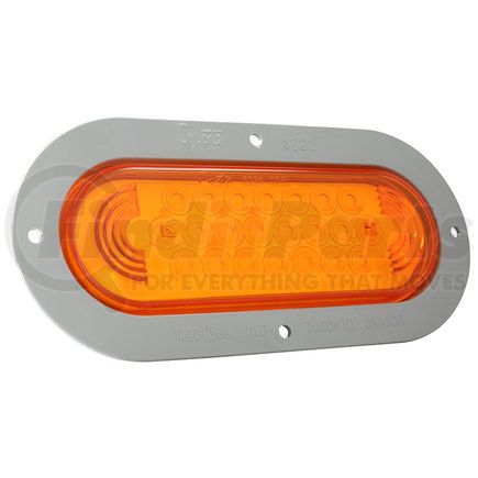 53593 by GROTE - SuperNova® Oval LED Stop / Tail / Turn Light - Gray Theft-Resistant Flange, Male Pin