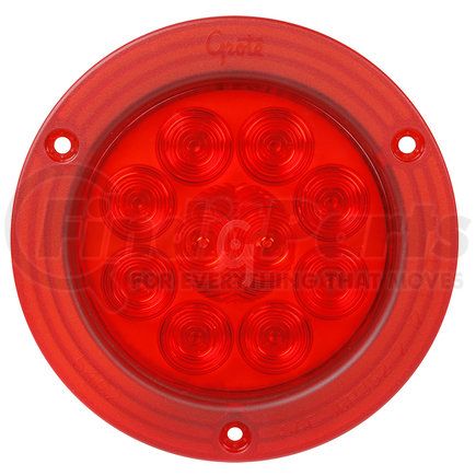54622 by GROTE - SuperNova® 4" 10-Diode Pattern LED Stop / Tail / Turn Light - Integrated Flange, Male Pin