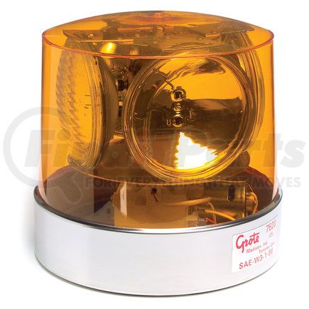 76203 by GROTE - Compact Four Sealed-Beam Roto-Beacon - Yellow