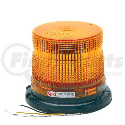 77813 by GROTE - Medium Profile Class II LED Strobe - Yellow