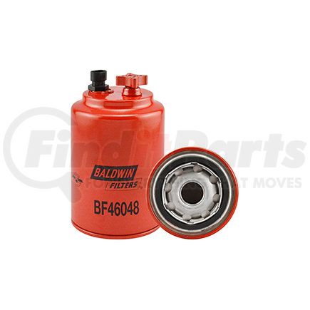 BF46048 by BALDWIN - Spin-on Fuel Filter w/ Drain, Sensor Port and Reusable Sensor