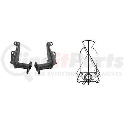 L193299U1555 by MERITOR - Meritor Genuine Air Brake Chamber Bracket