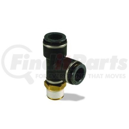 016410 by VELVAC - Push-Lock Air Brake Fitting, Male Run Tee, 1/4" x 1/2"