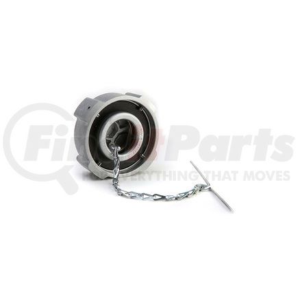 600148 by VELVAC - Aluminum Non-Locking Fuel Cap, Female, Non-Vented, 1/4 Turn, 3" Nominal Size