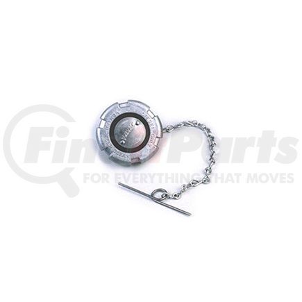600180 by VELVAC - Aluminum Non-Locking Fuel Cap, Female, Vented, 4" Nominal Size, 8 Threads Per Inch