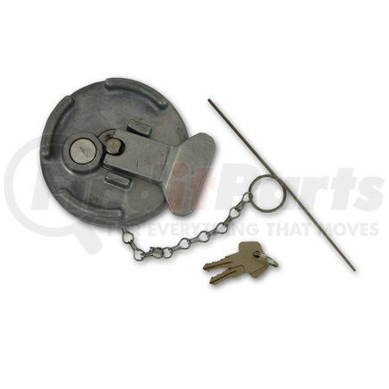 600212 by VELVAC - Aluminum Lever Style Locking Fuel Cap, 4" Locking, for Peterbilt, Retail Clamshell Packaging