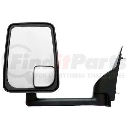 714559 by VELVAC - 2020 Mirror System - Standard Head, Black, 96" Body Width, Left Side