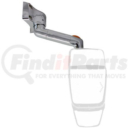 715572 by VELVAC - Model 2030 Mirror System - Right Side, Chrome, ARM and BASE ONLY, Special Radius Base, 17" Arm - INVERTED