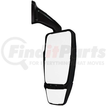 715746 by VELVAC - Model 2025 Mirror System - Right Side, Black, Inverted, Heated/Remote Full Flat Glass, Heated Manual Auxiliary Convex