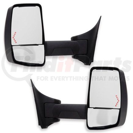 716343 by VELVAC - 2020XG System-Ford E Van (2003-Present) 2020XG Deluxe Head, Black,Signal,96" Body Width, Pair