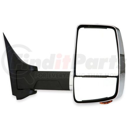 716422 by VELVAC - 2020XG System-Chevy/GM Cutaway Van 2020XG Deluxe Head, Chrome, Heated Manual Convx, Lighted, 96" Body Width, Right Side