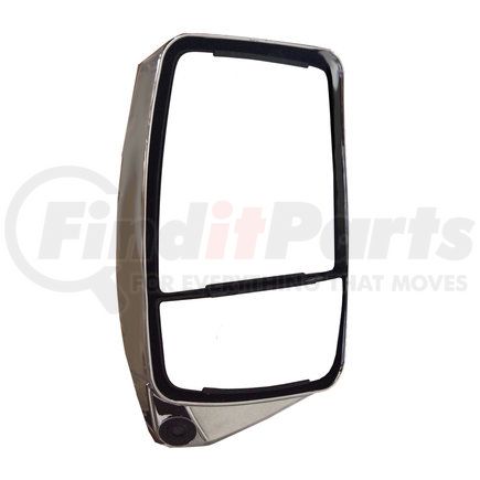 717693 by VELVAC - 2020XG Replacement Mirror Head - Left Side, Heated/Remote Flat Glass, Manual Convex Glass, LEM, with Cube, Chrome