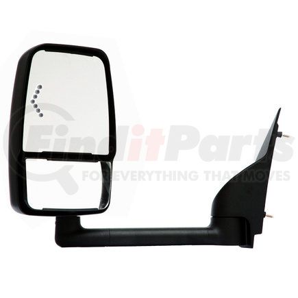 718753 by VELVAC - 2020SS Mirror System - Deluxe Head, Black, Signal, 96" Body, Left