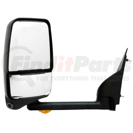 719327 by VELVAC - 2020 Mirror System - Deluxe Head Mirror, Black, 96" W, Left Side