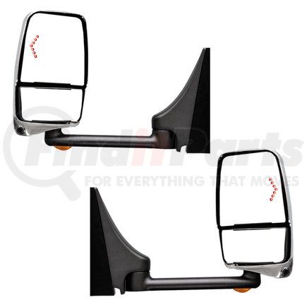 719436 by VELVAC - 2020 Mirror System - Deluxe Head Mirror, Chrome, 96" W, Pair