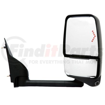 719464 by VELVAC - 2020 Mirror System - Deluxe Head Mirror, Black, 102" W, Right Side