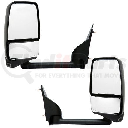 719439 by VELVAC - 2020 Mirror System - Deluxe Head Mirror, Black, 102" W, Pair