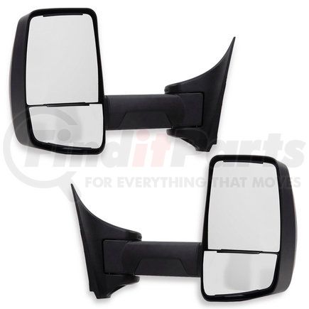 719757 by VELVAC - 2020XG Mirror System with OAT - Pair, 102" W, Black, Deluxe Head, Heated/Remote Flat Glass, Heated/Manual Convex, for Ford F450-F550 Series (2017-Present)