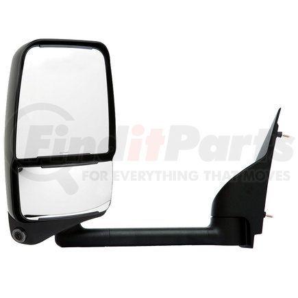 728779 by VELVAC - 2020SS Mirror System for Shuttle Ford E Van - Deluxe Head, Camera, Black, Heated/Remote Glass, Heated Convex Glass, 102" W, Left Side